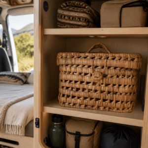 Artisan Handwoven Box for Campervans, RVs, Kitchens
